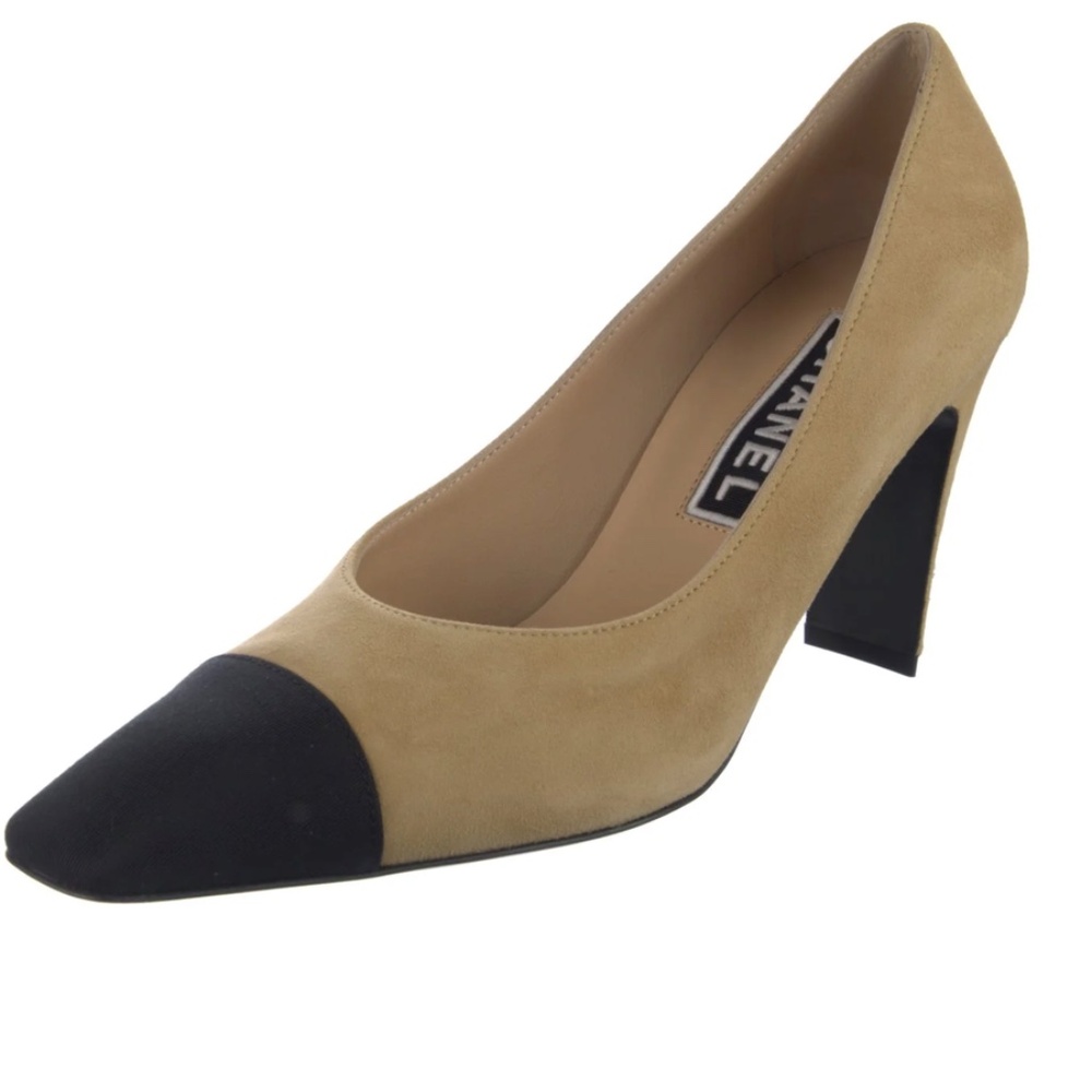 CHANEL cap toe pumps. never worn. brand new in box size 38.5 - Picture 9 of 11